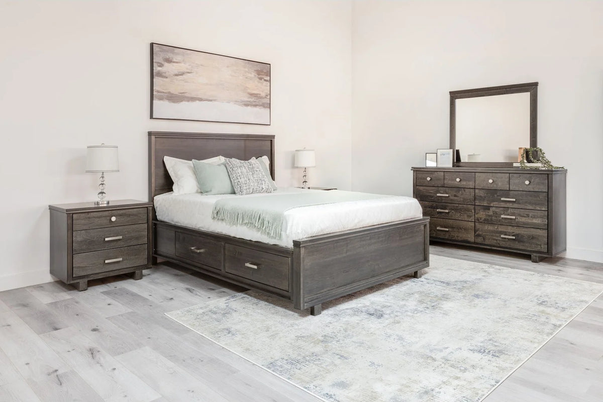 Milo 6-Piece Storage Bedroom Set - Onyx