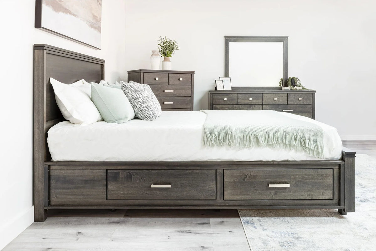 Milo 6-Piece Storage Bedroom Set - Onyx