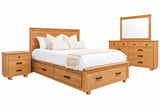 Milo 6-Piece Storage Bedroom Set - Honeycomb