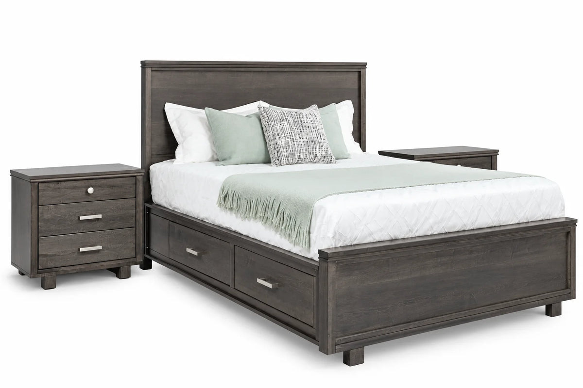 Milo 5-Piece Storage Bedroom Set - Onyx