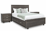 Milo 5-Piece Storage Bedroom Set - Onyx
