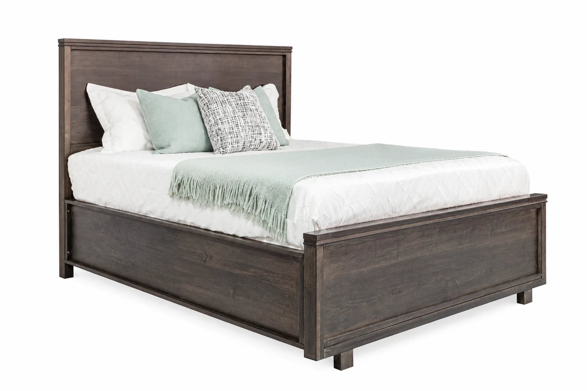 Milo 5-Piece Panel Bed & 2 Nightstands - Onyx