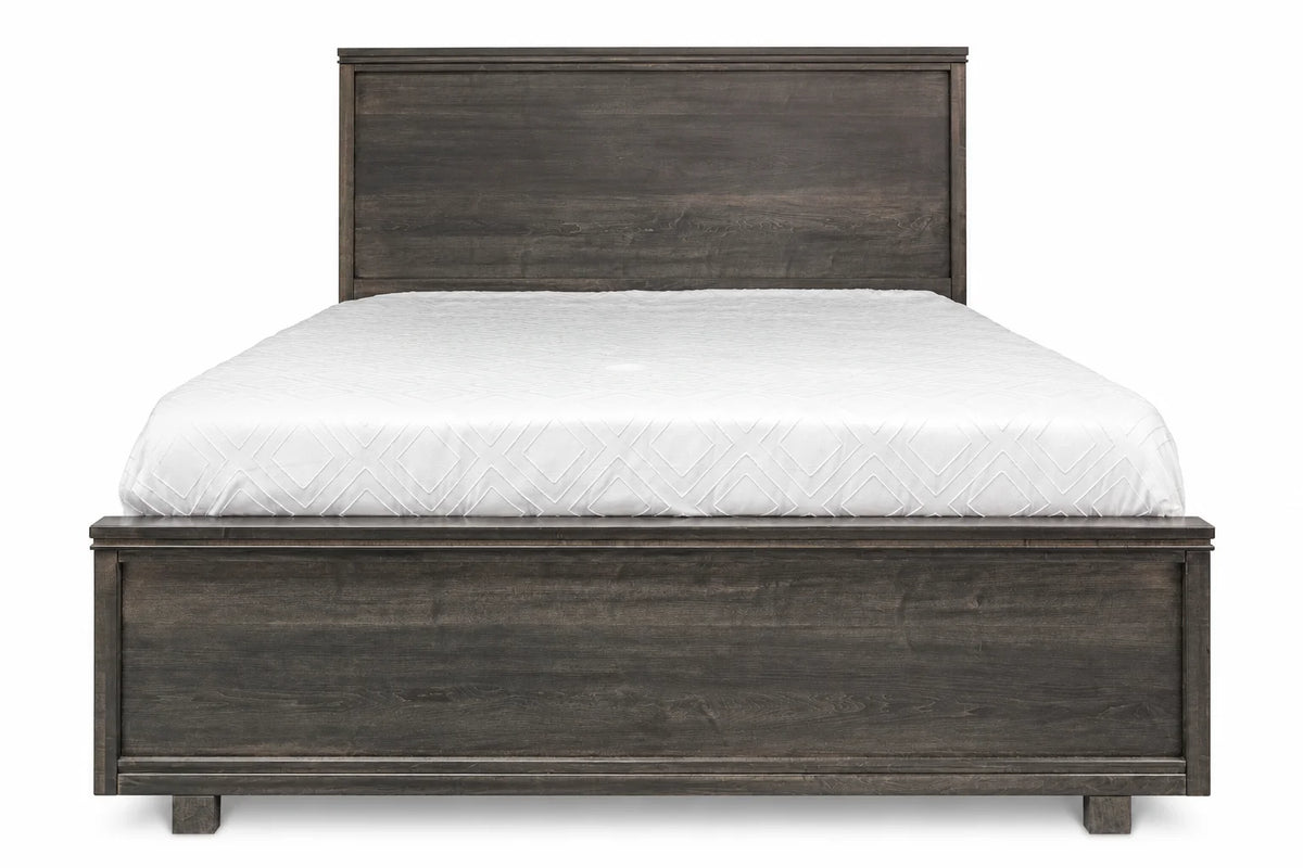 Milo 5-Piece Panel Bed & 2 Nightstands - Onyx
