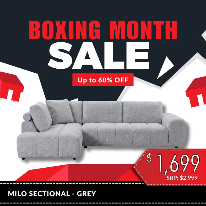 Milo Sectional - Grey