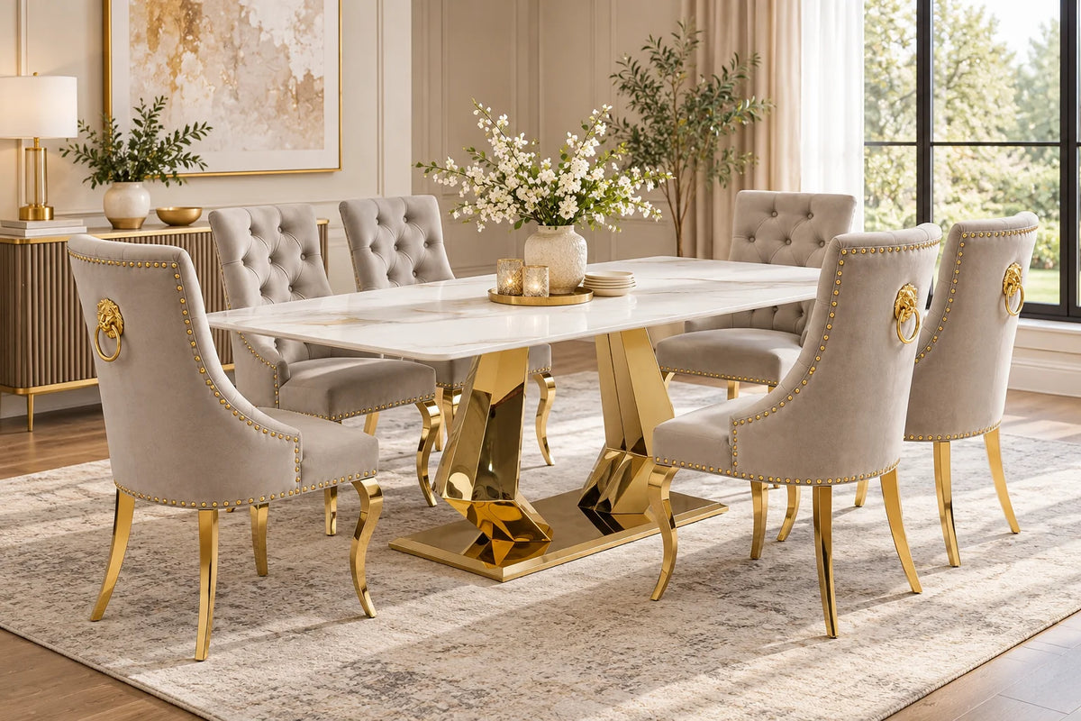 Monaco Dining Set – Table with 6 Chairs
