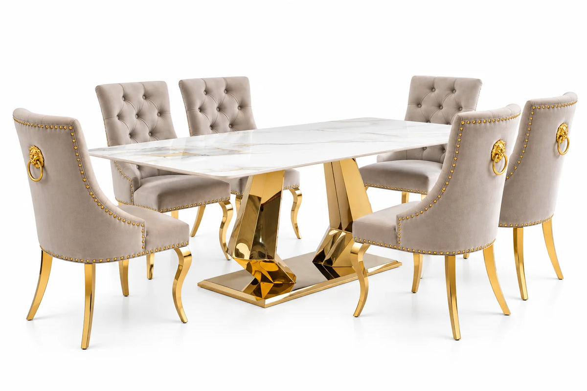 Monaco Dining Set – Table with 6 Chairs