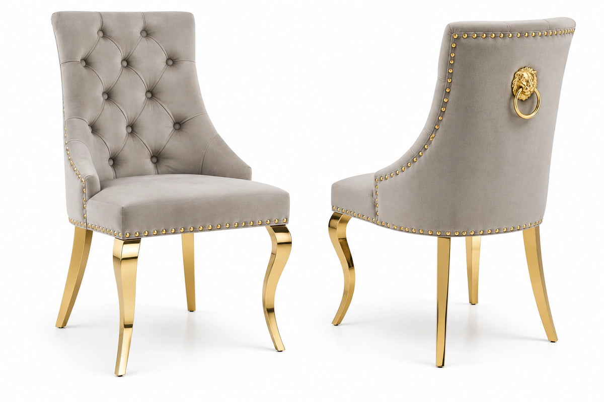 Myra Side Chair – Gold