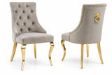 Myra Side Chair – Gold