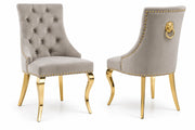Myra Side Chair – Gold