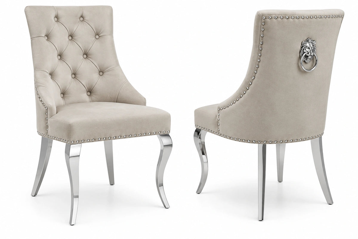 Myra Side Chair – Silver