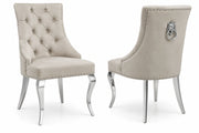 Myra Side Chair – Silver