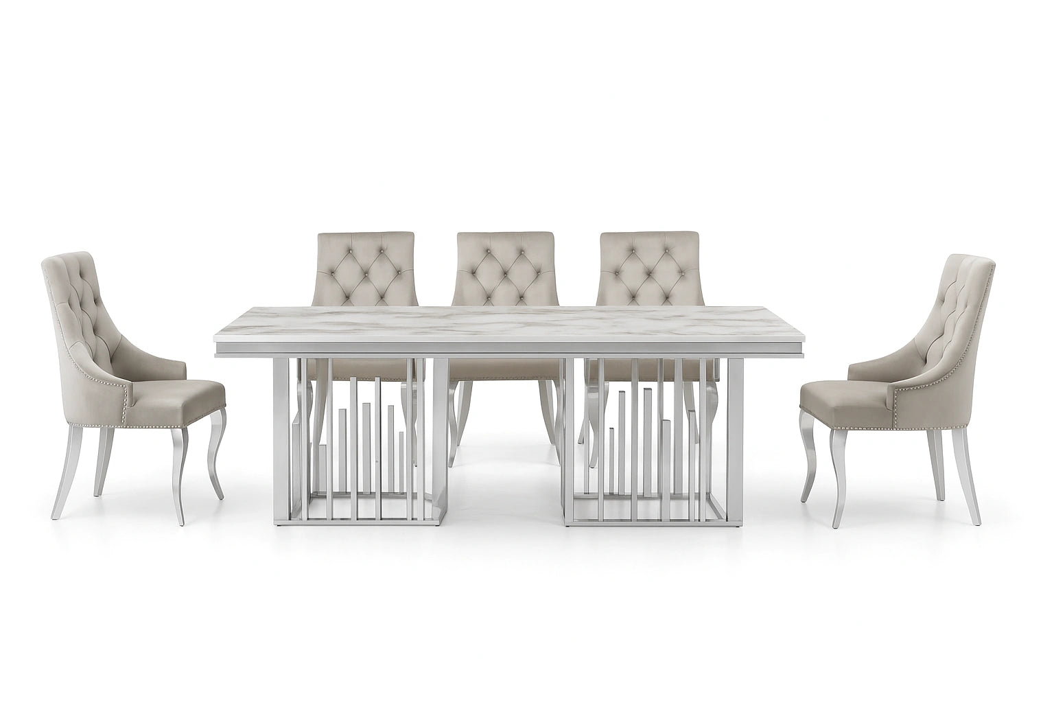 Myra Dining Table – Silver