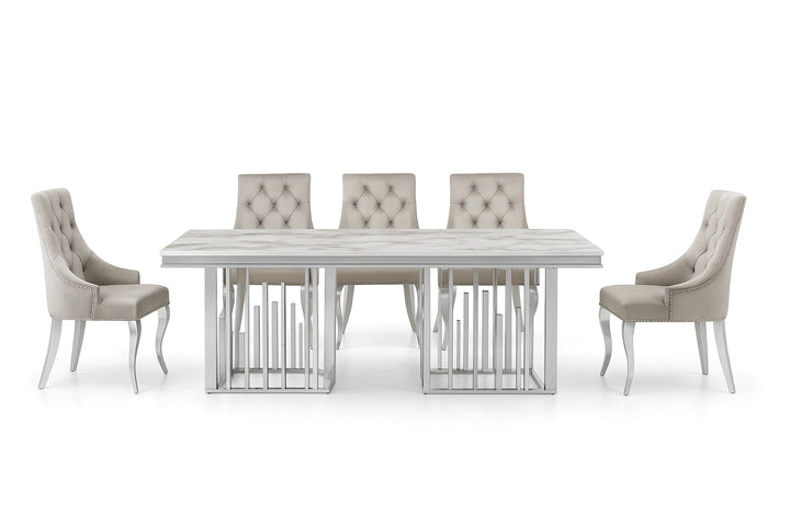 Myra Side Chair – Silver