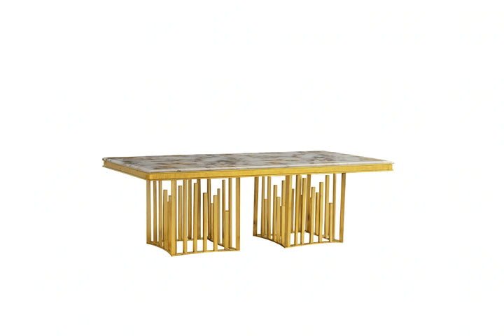 Myra Dining Table – Gold