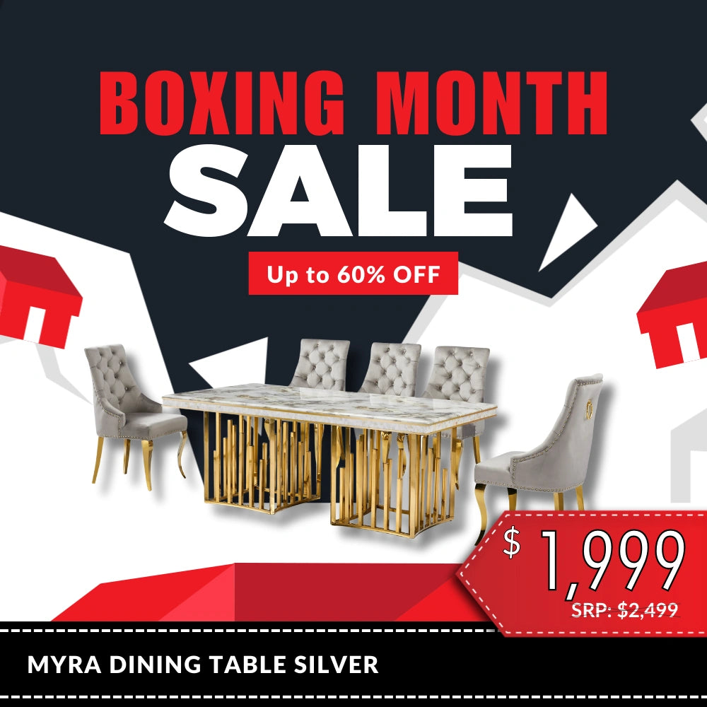 Myra Dining Table – Gold