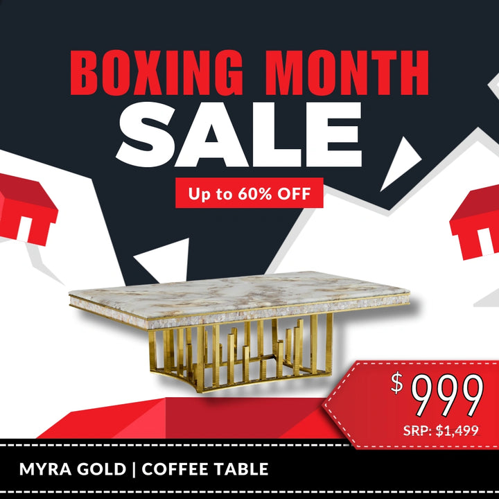 Myra Coffee Table – Gold