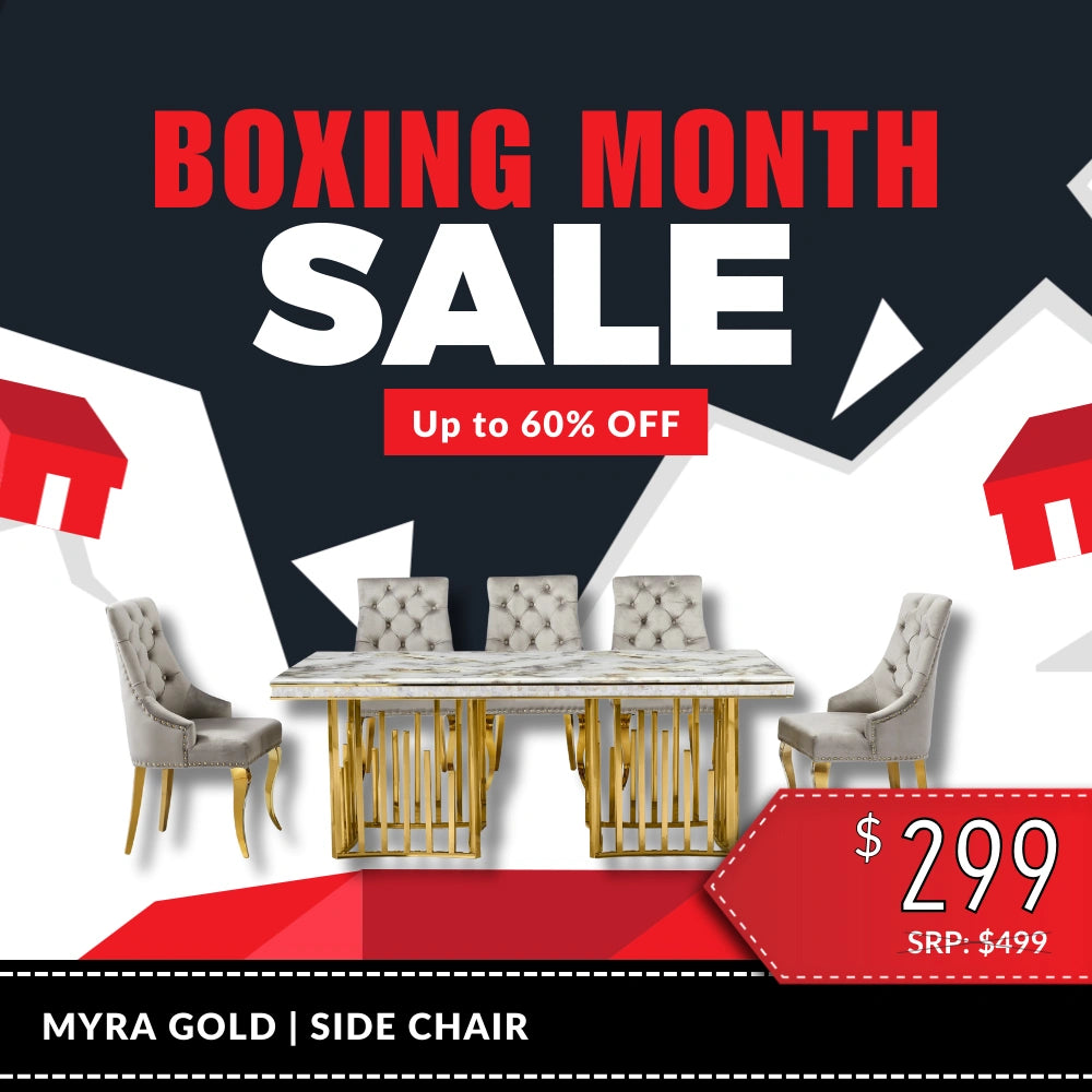 Myra Side Chair – Gold
