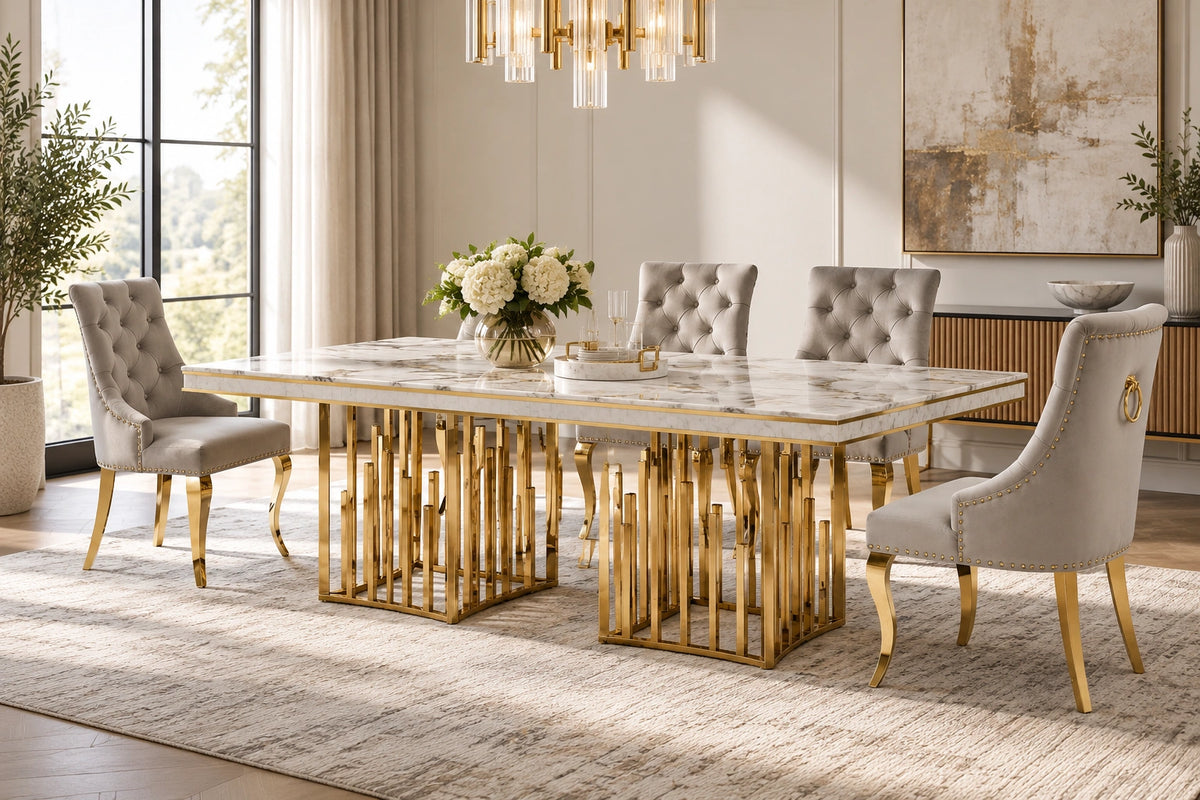 Myra Side Chair – Gold