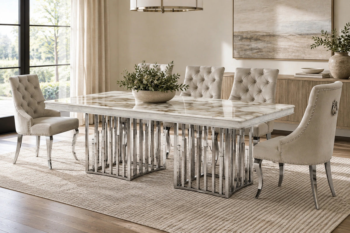 Myra Side Chair – Silver