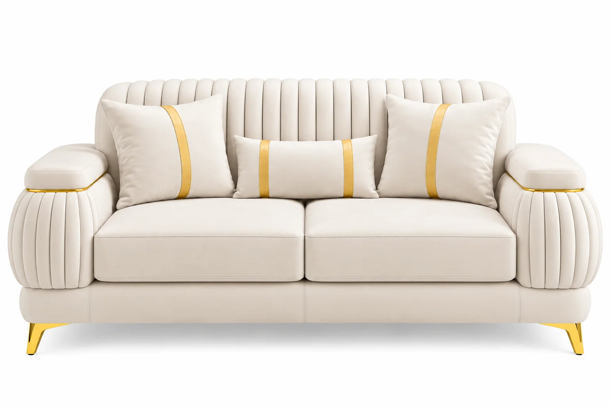 Newstar Sofa, Loveseat & Chair – White