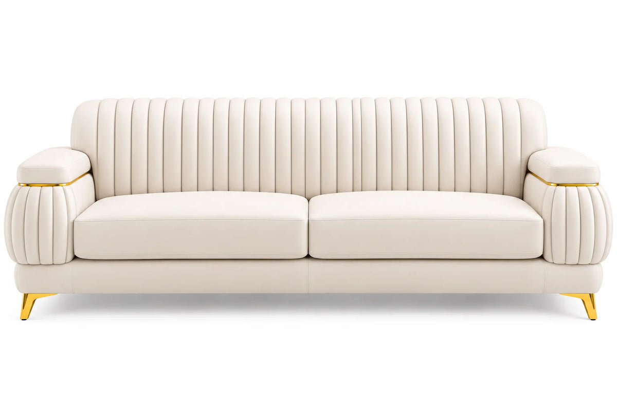 Newstar Sofa, Loveseat & Chair – White