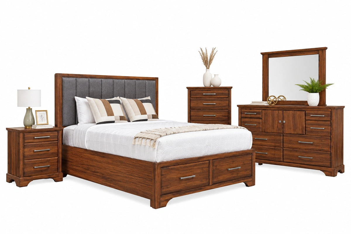 Nova Solid Wood Storage Bed - Made in Canada