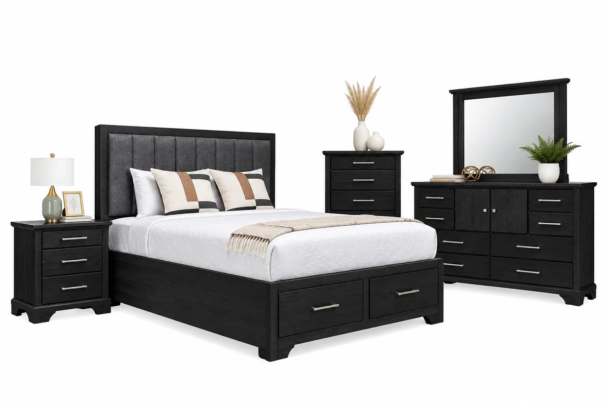 Nova Solid Wood Storage Bed - Made in Canada
