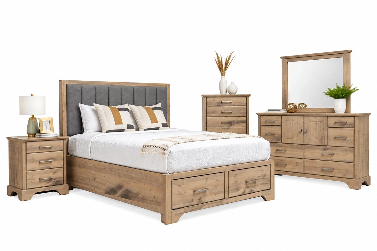 Nova Solid Wood Storage Bed - Made in Canada