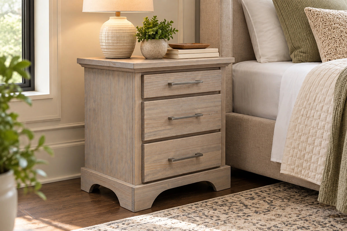 Nova Solid Wood Nightstand - Made in Canada