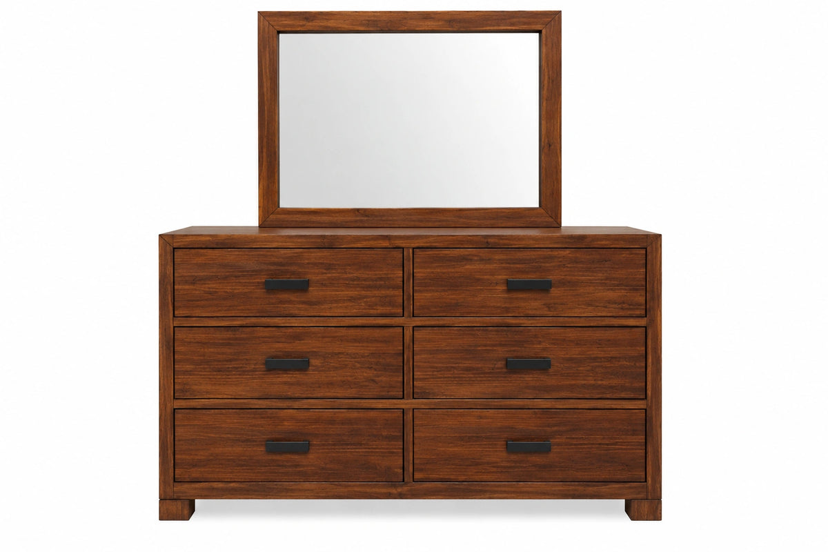 Oliver 6 Drawer Dresser with Mirror