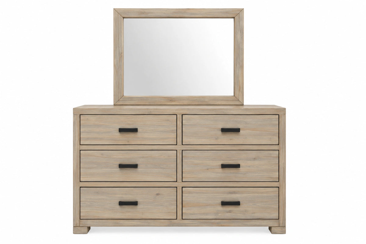 Oliver 6 Drawer Dresser with Mirror