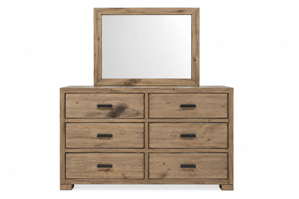 Oliver 6 Drawer Dresser with Mirror