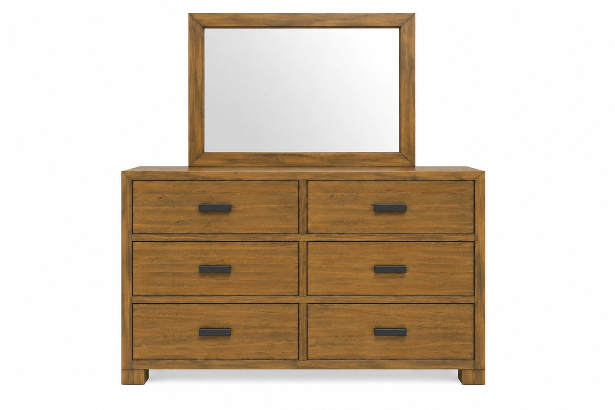 Oliver 6 Drawer Dresser with Mirror