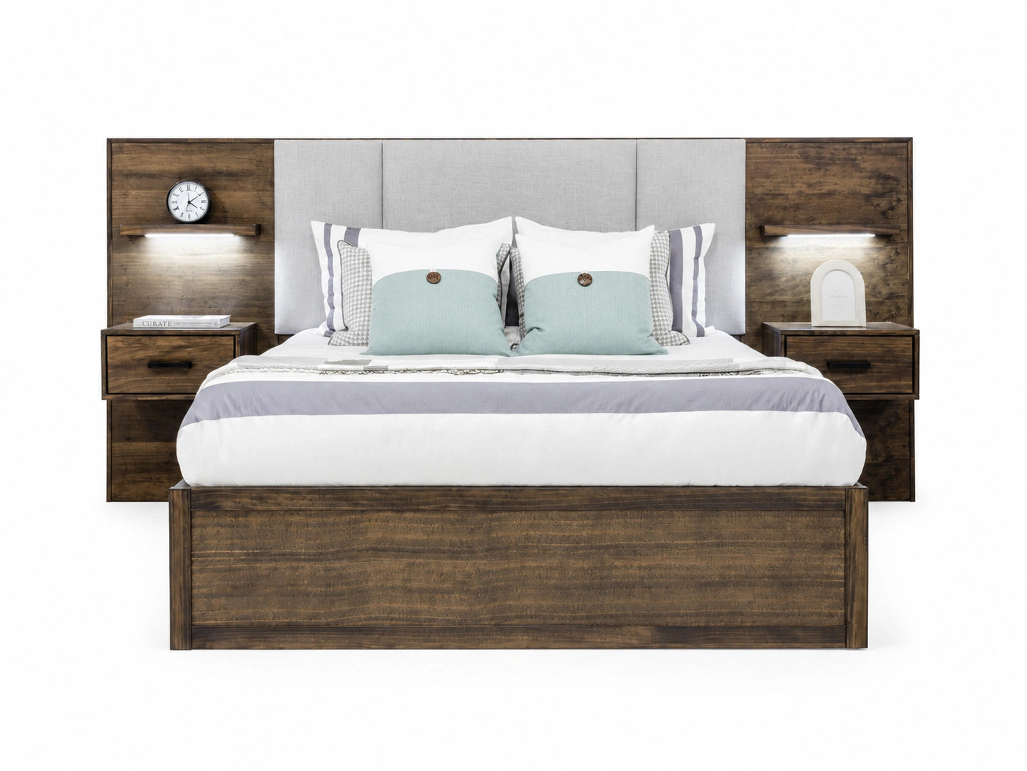 Oliver Storage Bed w/ Floating Nightstands