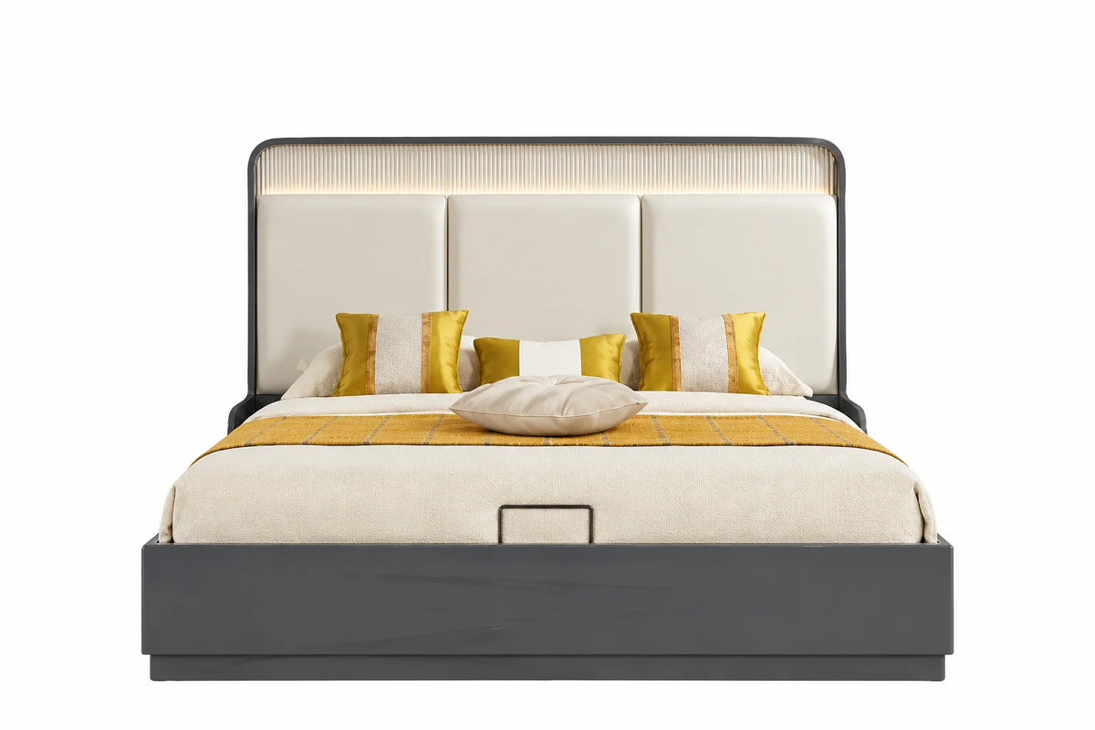 Porto 5 Piece Package – Queen Panel Bed