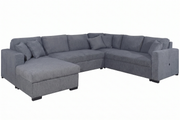 Tadley Mecca Grey Sleeper - Left Chaise