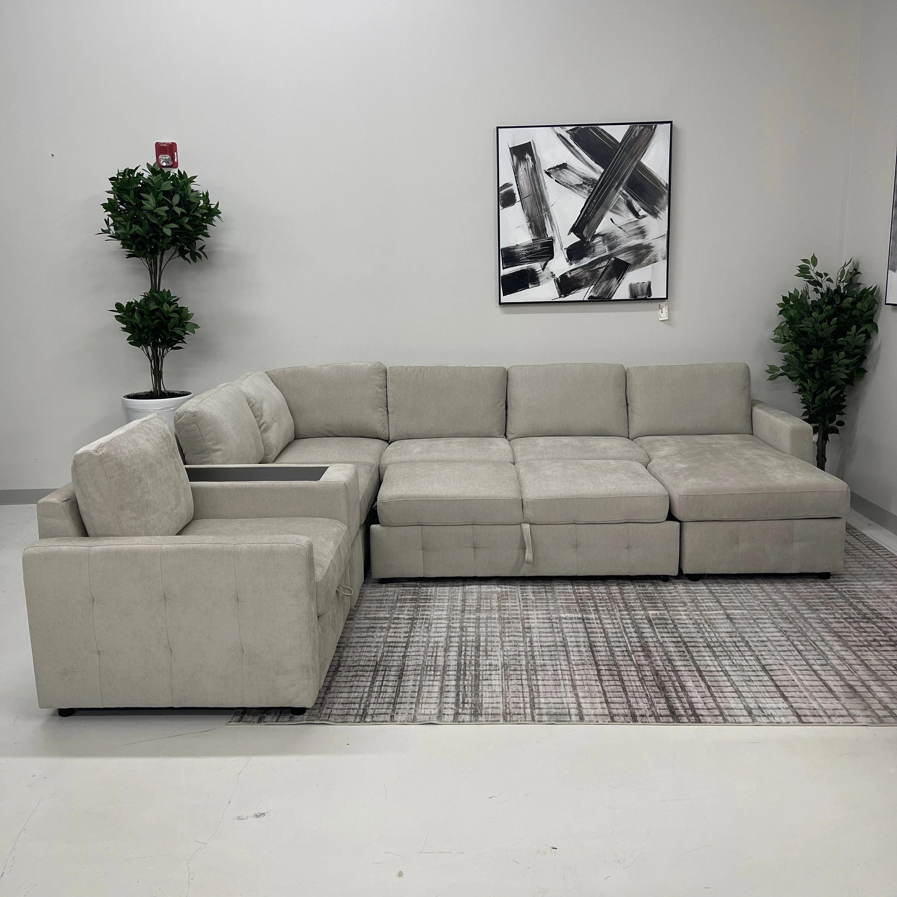 Ivy Sectional with Pull Out and Storage