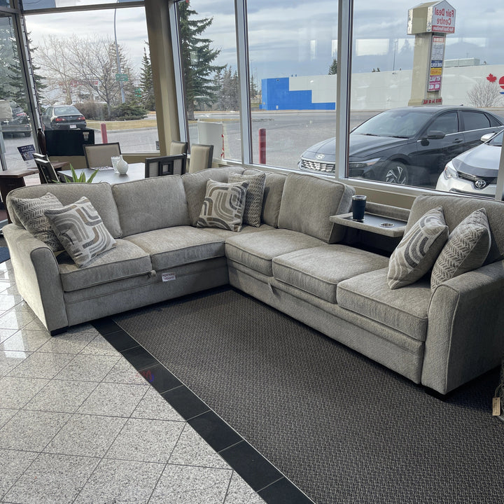 Eden Sectional with Extra Large Pull Out and Storage