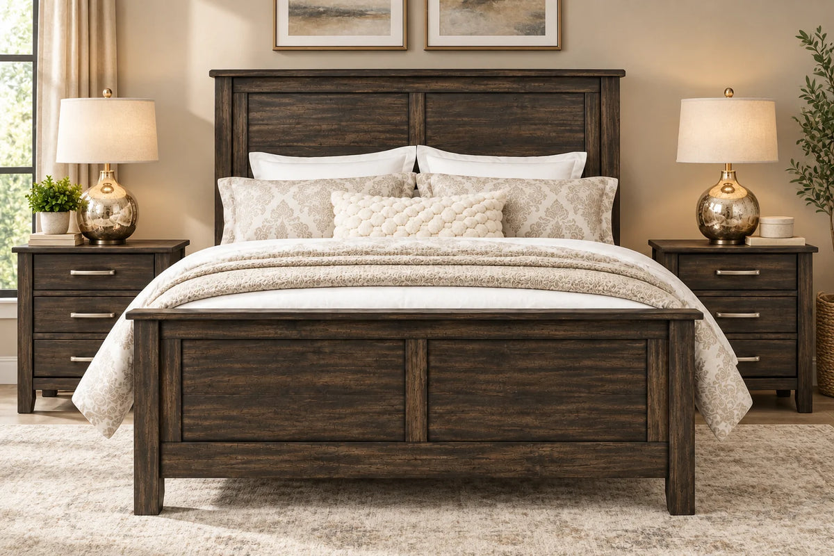 Scarlett Queen Panel Bed