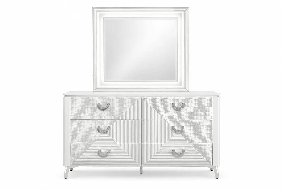 Sophie Modern White Dresser