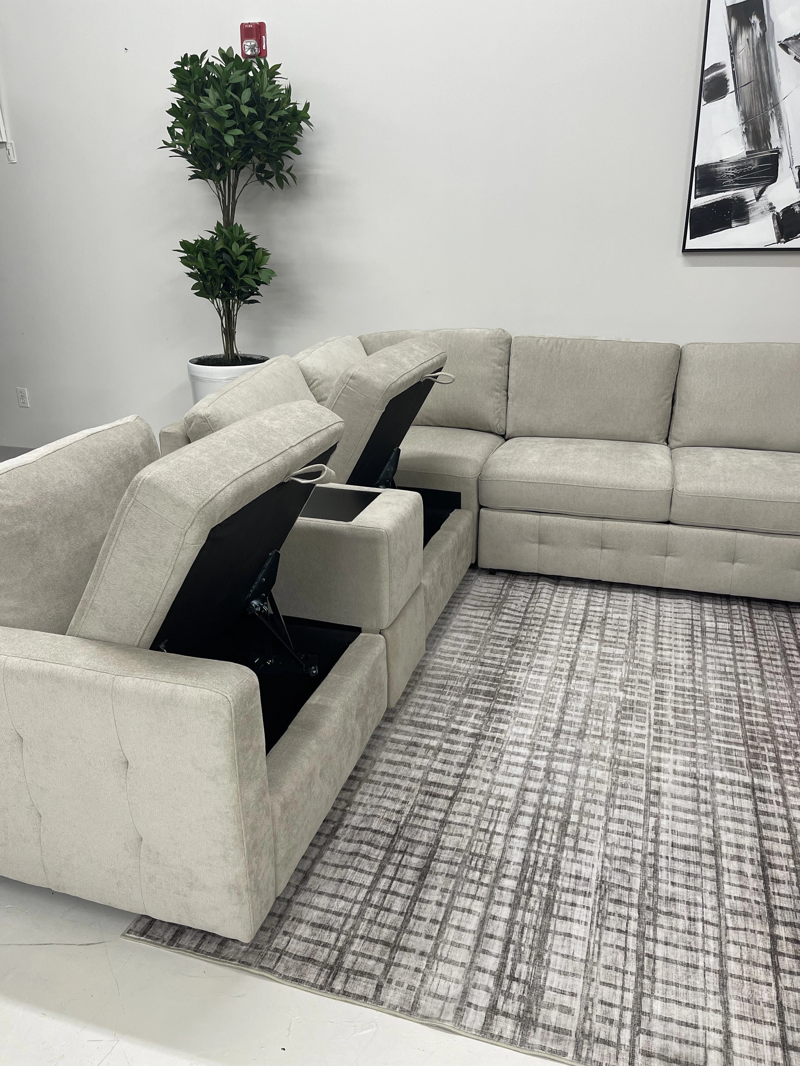 Ivy Sectional with Pull Out and Storage