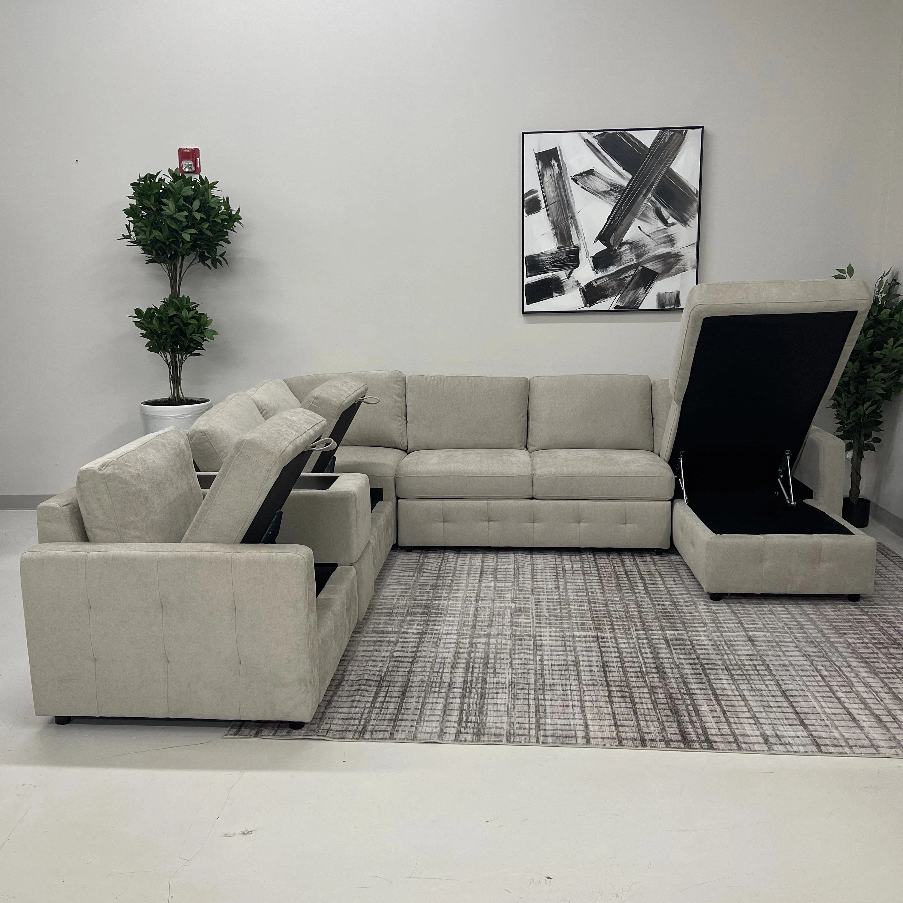 Ivy Sectional with Pull Out and Storage