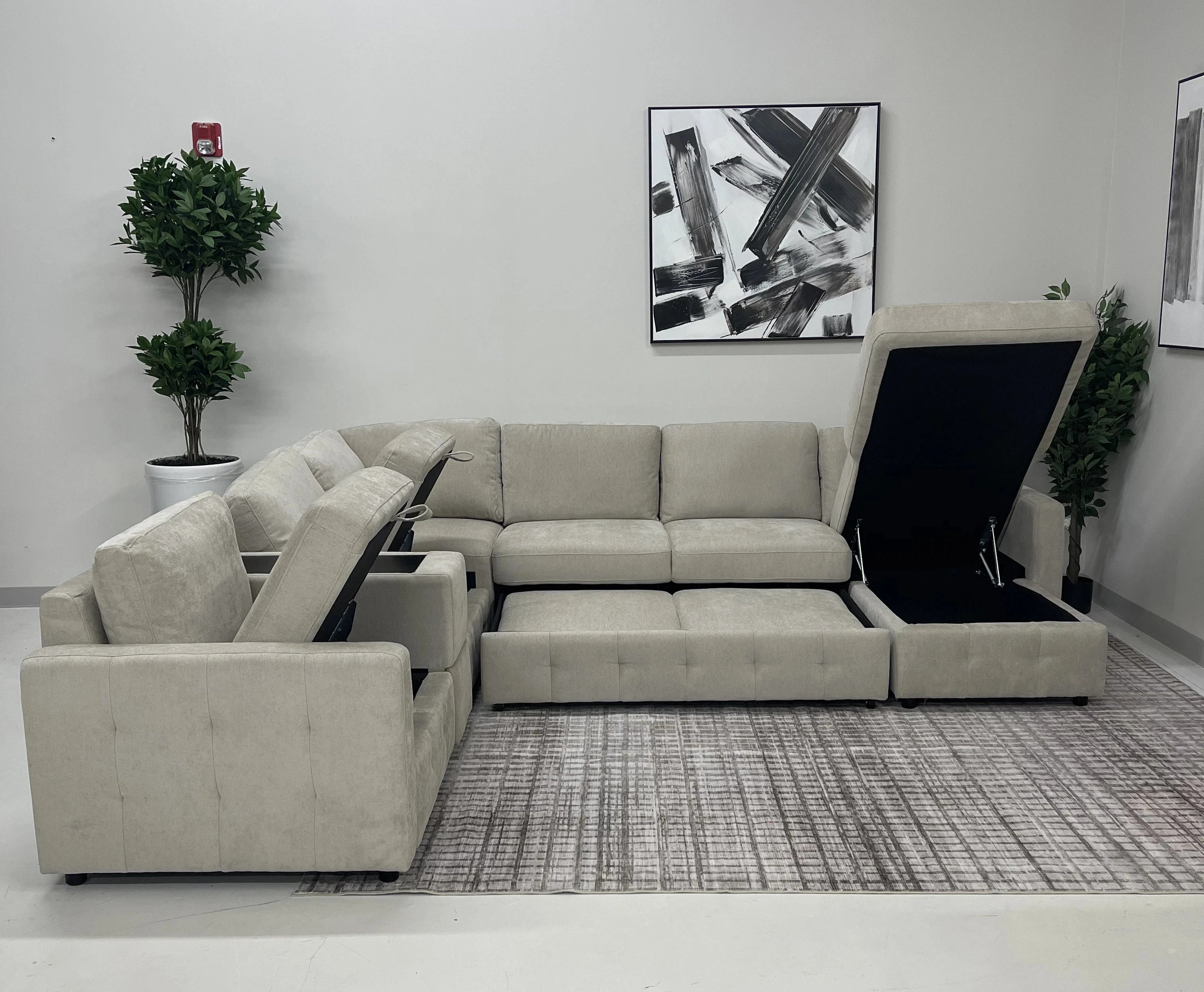 Ivy Sectional with Pull Out and Storage