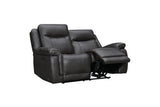 Cassie Leather Reclining Loveseat with Power Headrest and Zero Gravity Recliner