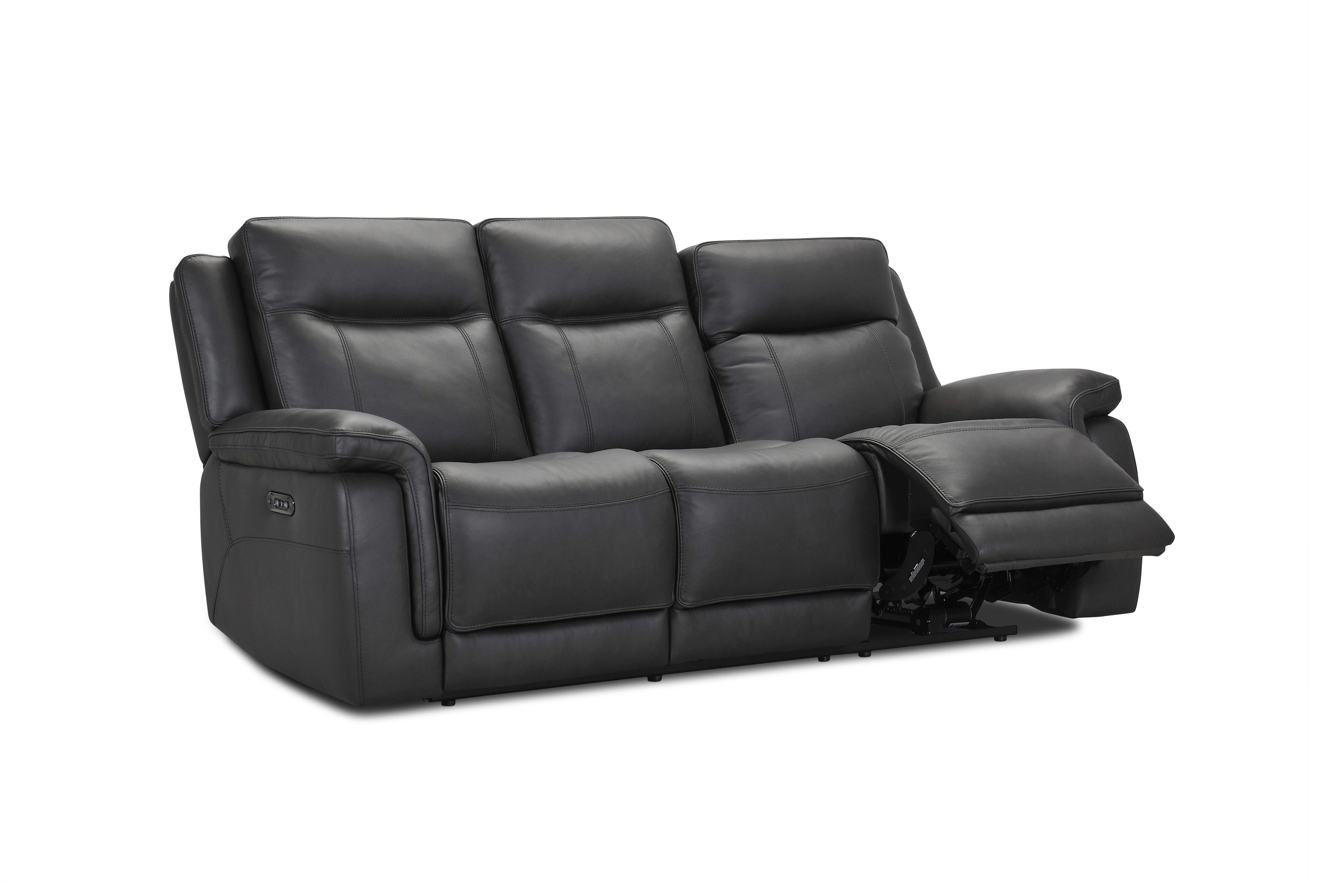 Cassie Leather Reclining Sofa & Loveseat with Power Headrest and Zero Gravity Recliner