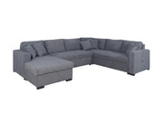 Tadley Mecca Grey Sleeper - Left Chaise