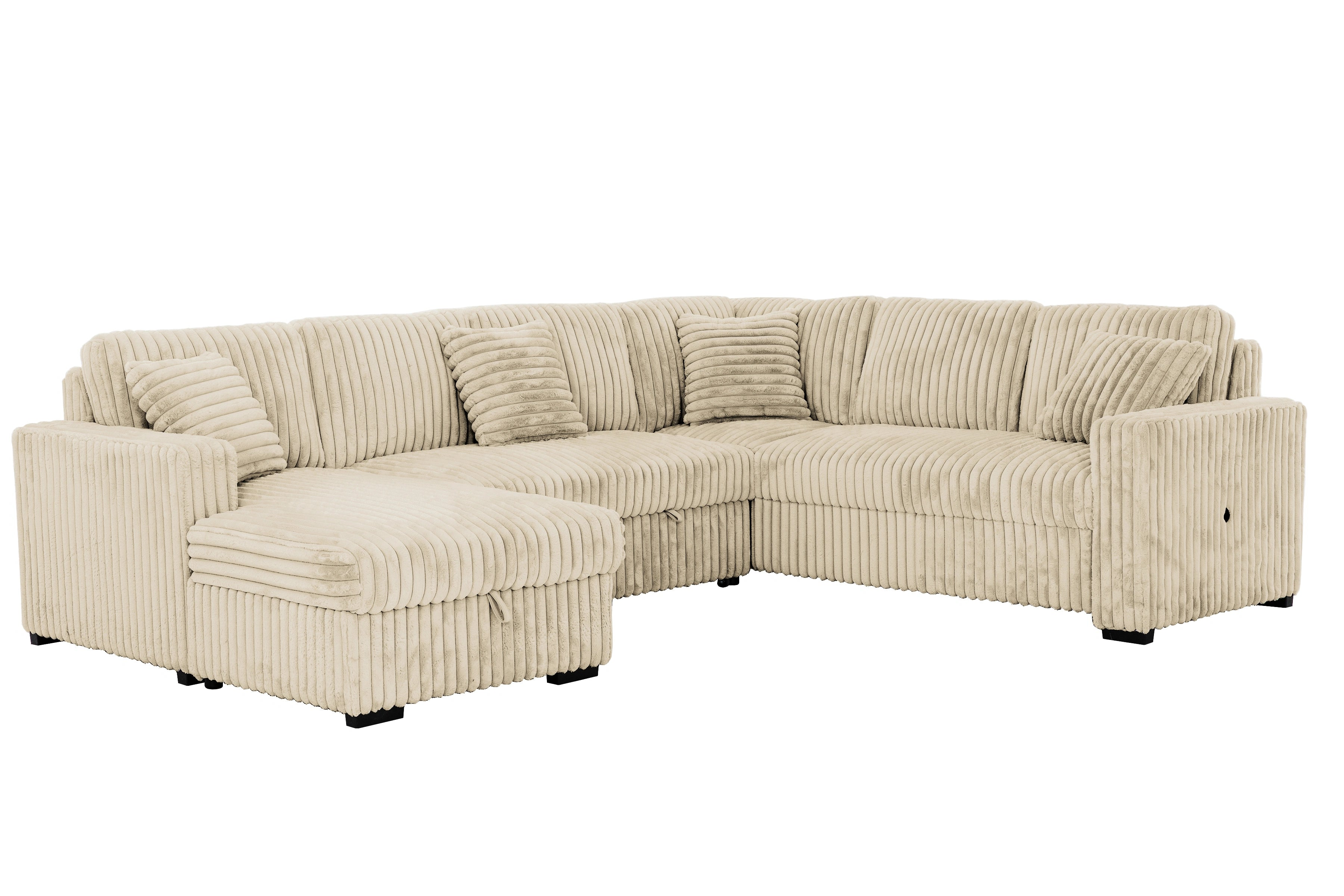 Tadley Opulence Beige Sleeper - Left Chaise