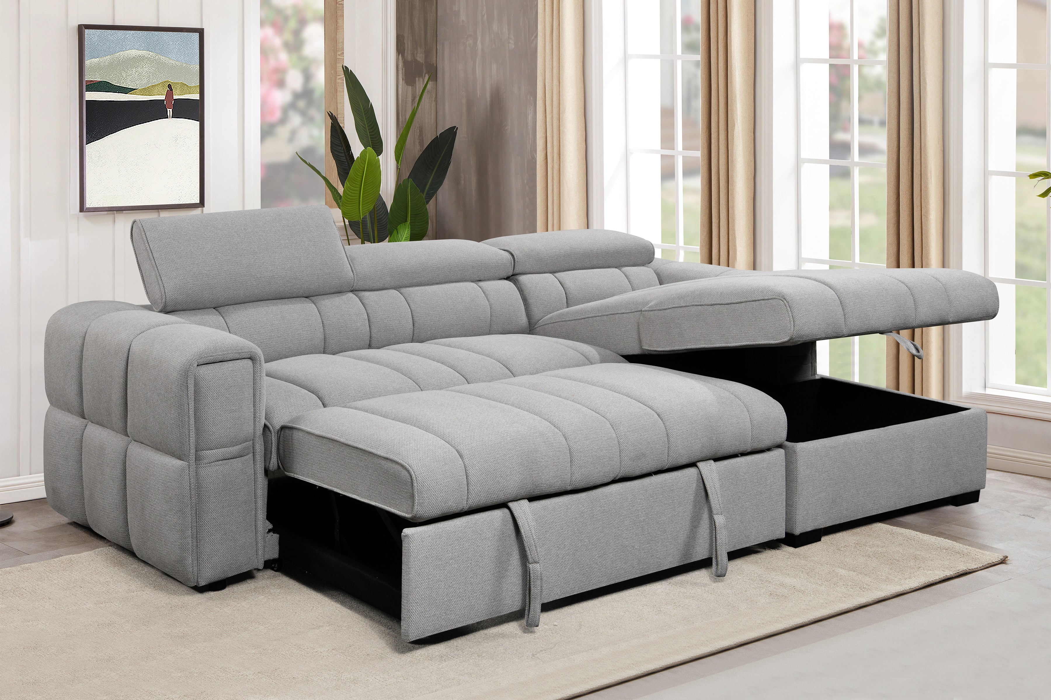 Timon Sectional with Pull out Sleeper
