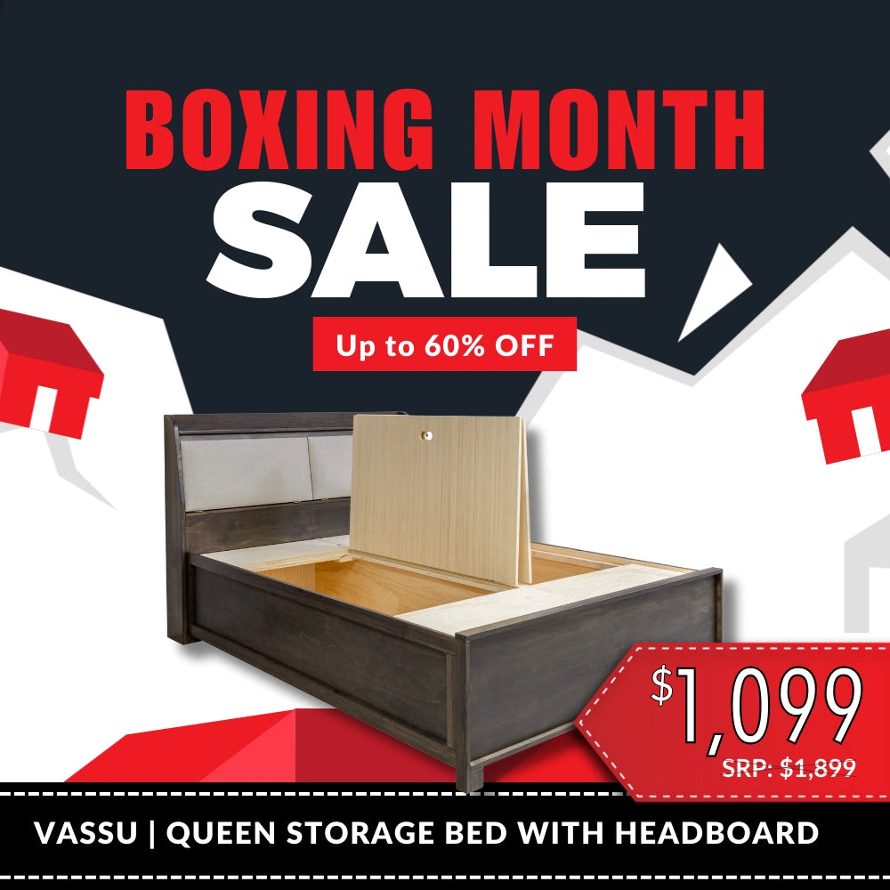 Vassu Modern Bed with Storage