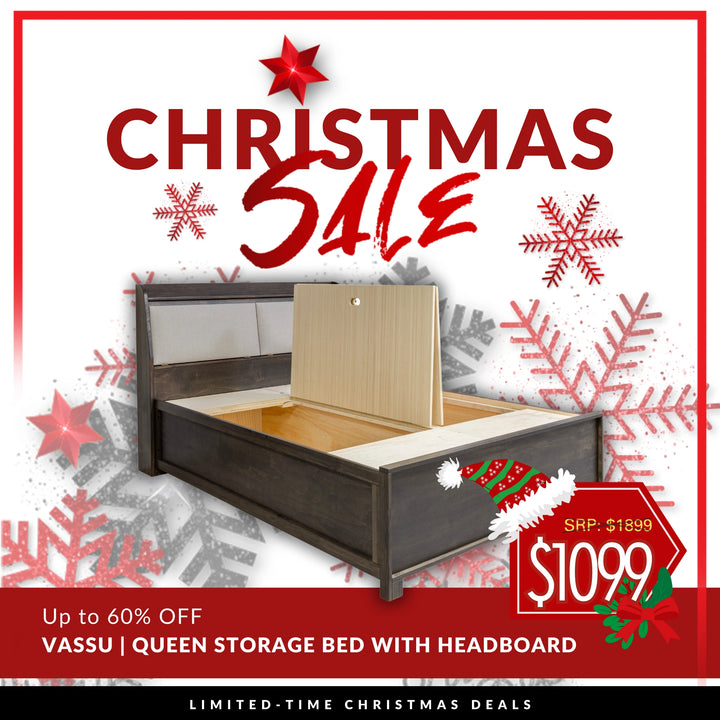 Vassu Modern Bed with Storage